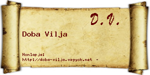 Doba Vilja névjegykártya